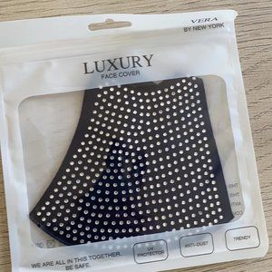 NEW- Rhinstone Face cover